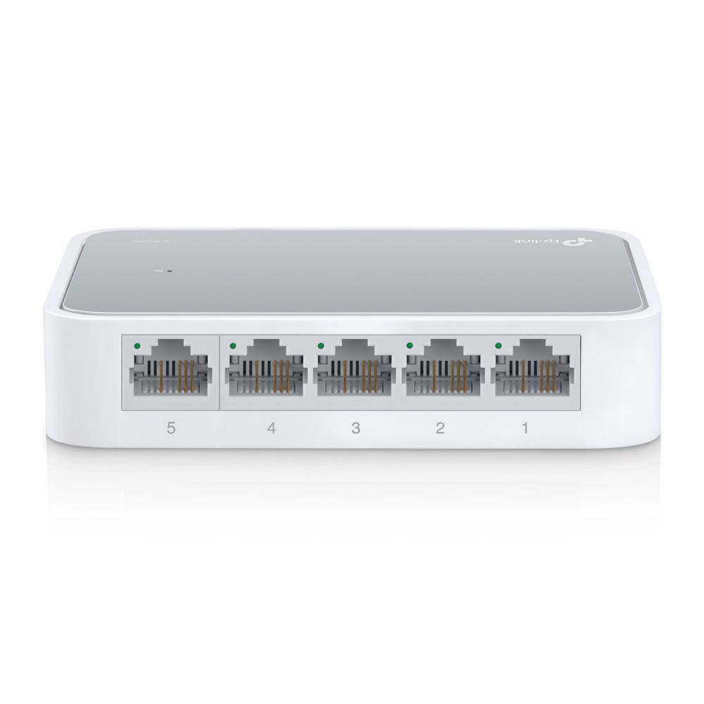 TP-Link - TL-SF1005P - 5-Port 10/100 Mbps Desktop Switch with 4-Port