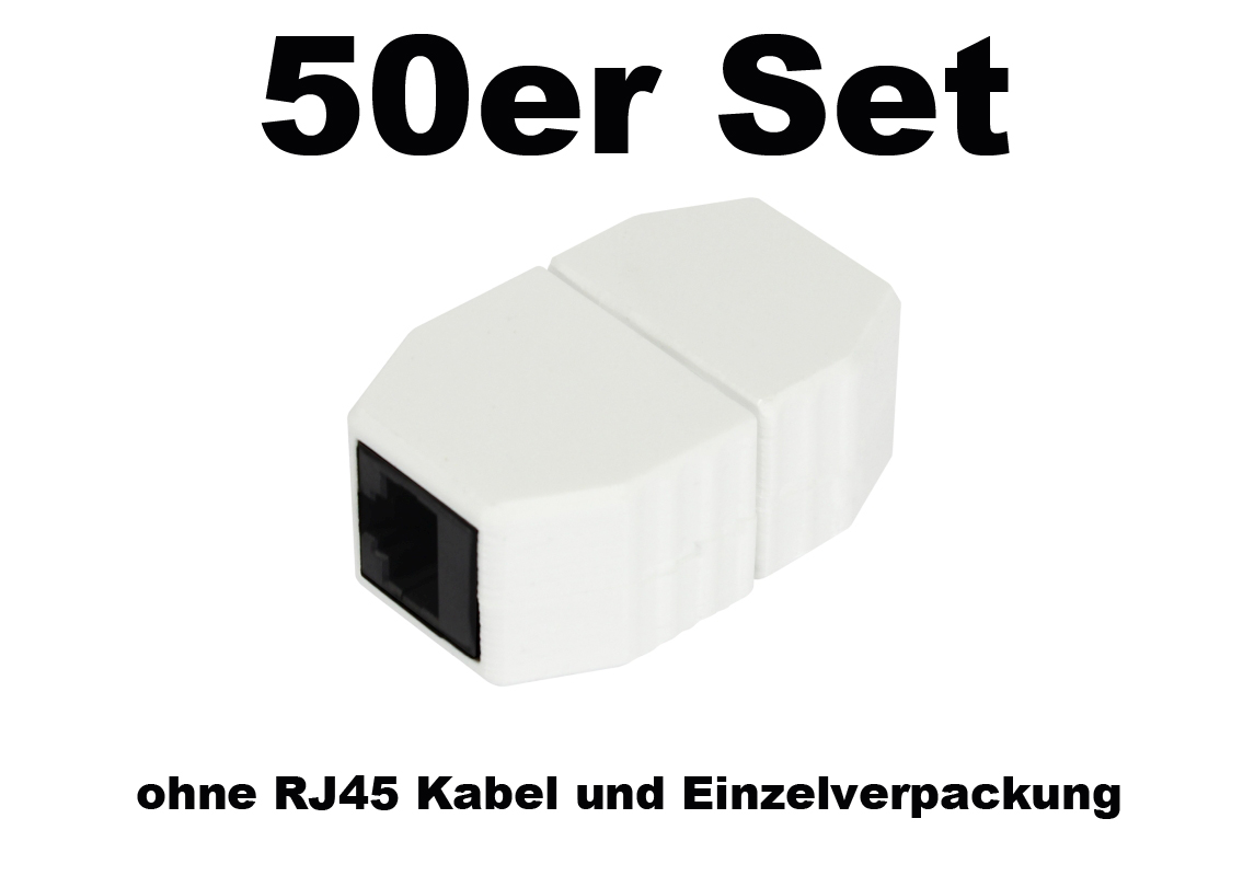 ALLNET RJ45 magnetic security coupling 50 bulk set release socket PoE capable of up to 10Gbit
