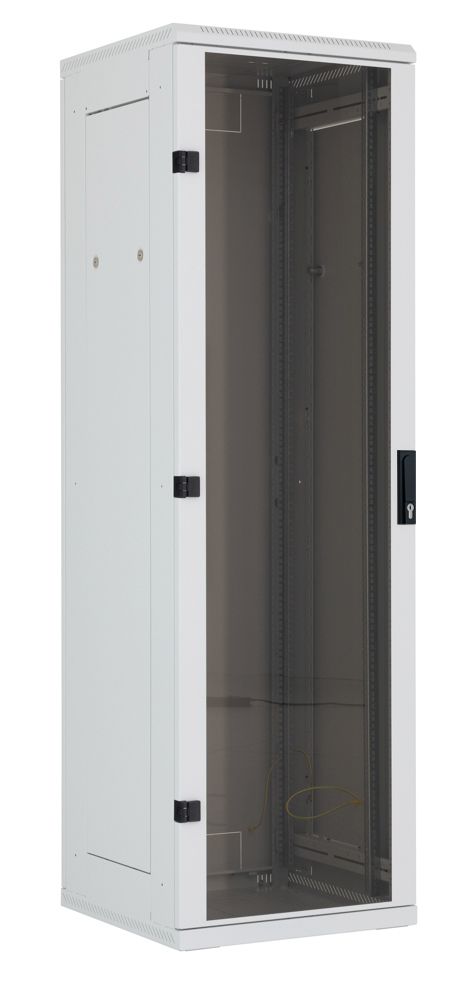 Triton 19" cabinet 42U, B600/T 600, light gray, up to 800Kg, glass door