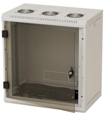 Triton 19" wall enclosure, 6U, 1-part, T595, light gray, side