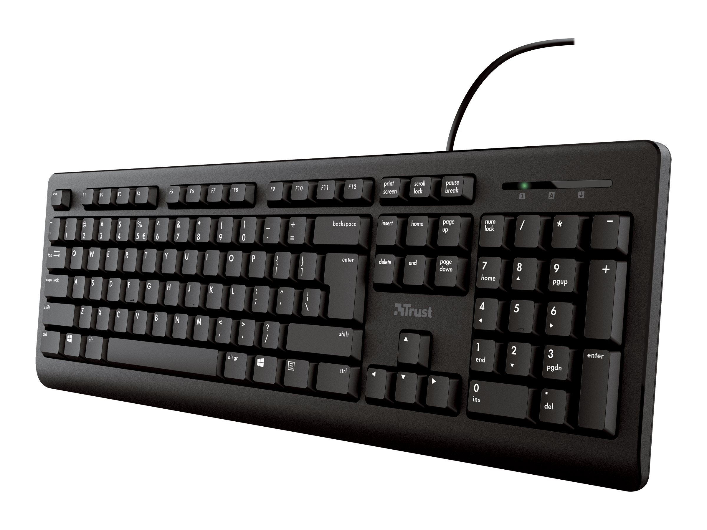 Trust Primo keyboard Medical USB Nordic Black