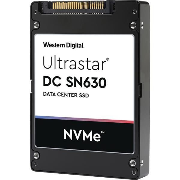 Western Digital Ultrastar DC SN630, 1920 GB, U.2 2.5", PCIe 3.0 x4, NVMe 1.3, 3D TLC NAND, 69.85x100.45x7 mm