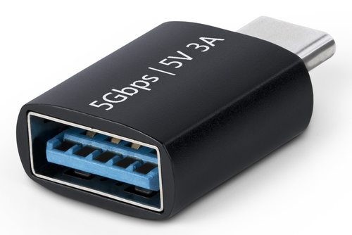 StarTech.com USB-C to USB-A Adapter, USB 5Gbps, Compact USB-C Male to USB-A Female Adapter, Durable Metal Housing, M/F USB-C adapter Sort