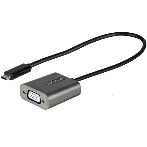 USB C TO VGA ADAPTER 1920X1200P WITH 12IN LONG ATTACHED CABLE