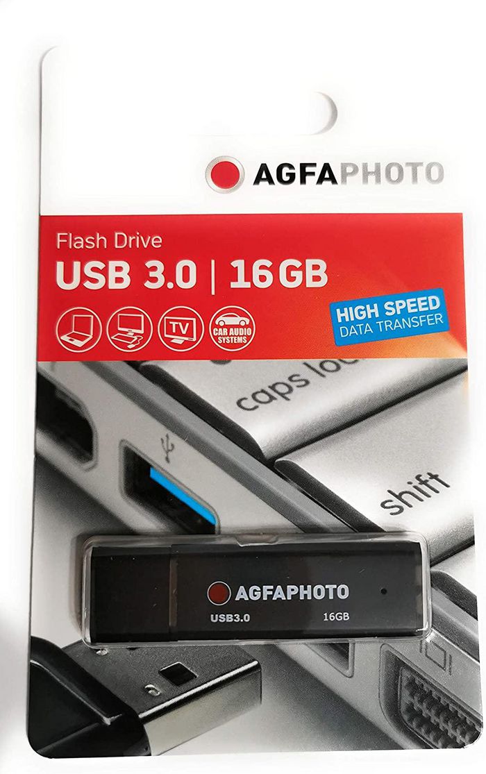 AgfaPhoto 16Gb, USB 3.0, black