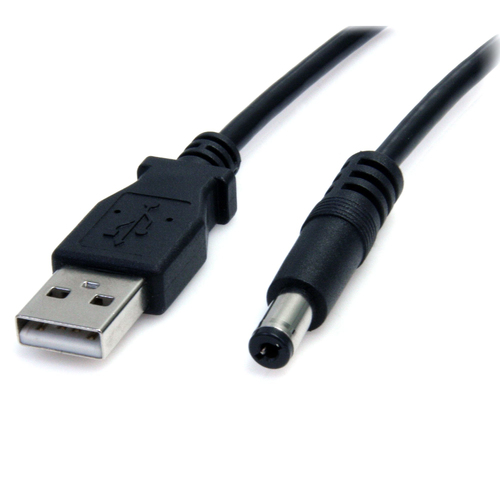USB TO 5V DC CABLE - USB A TO TYPE M BARREL 5.5MM 5V DC PLUG