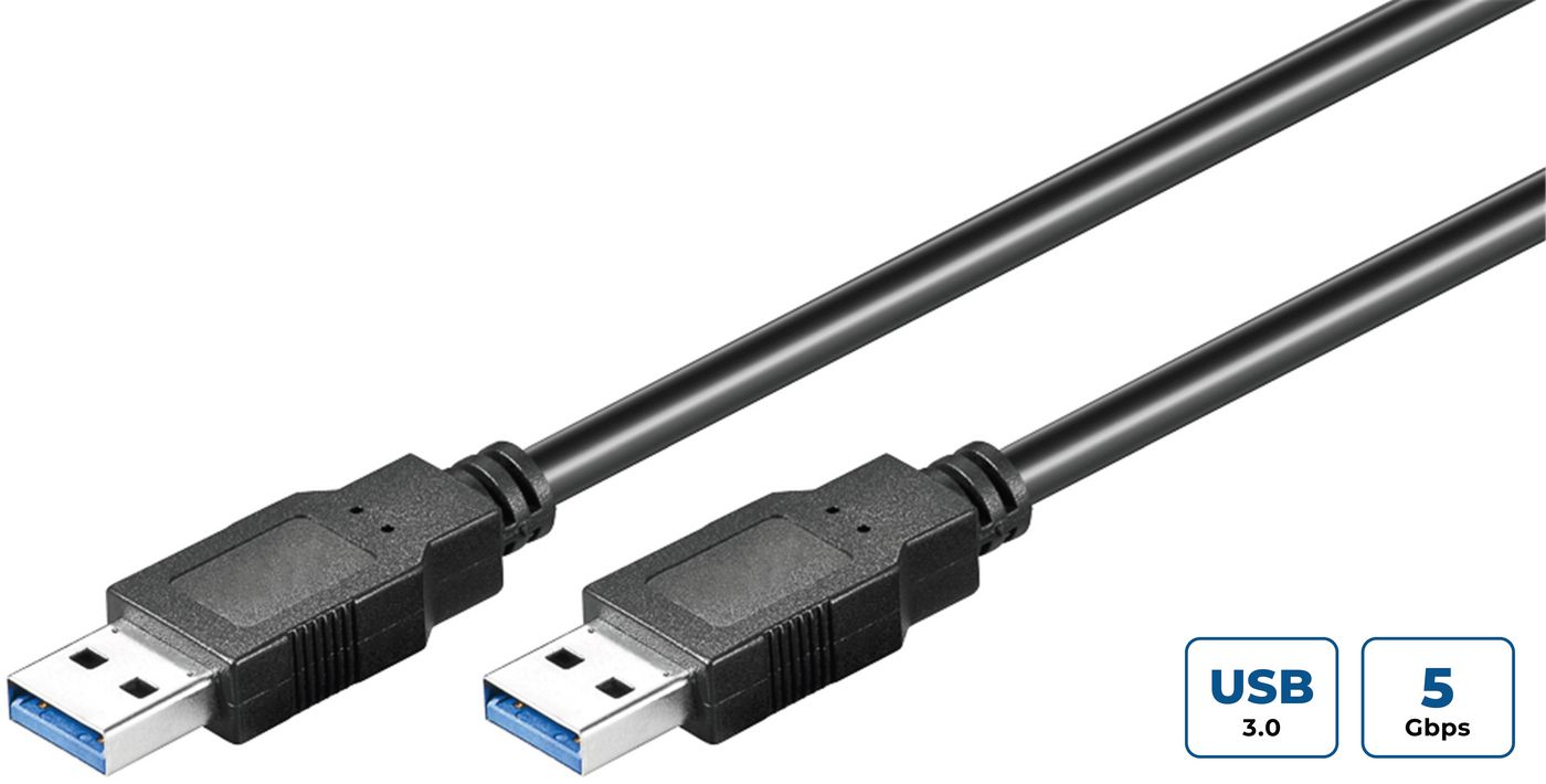 Microconnect USB3.0AA5B USB cable USB 3.2 Gen 1 (3.1 Gen 1) 5 m USB A Black
