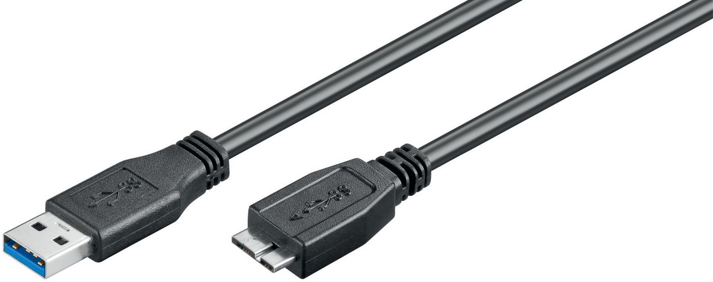 InLine USB 3.2 Gen.1 Cable Type A male / Micro B male, black, 5m