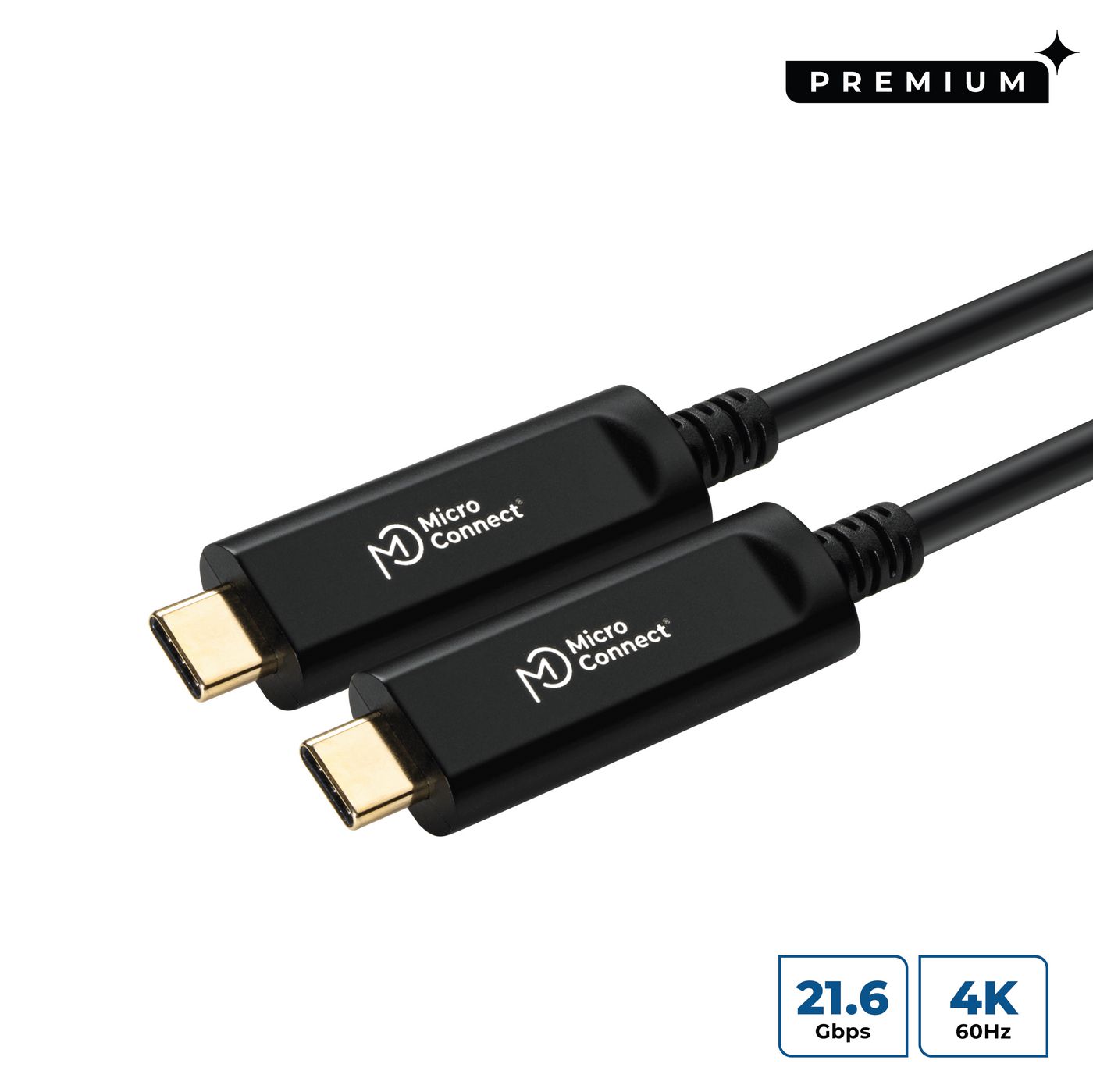 Microconnect USB3.1CC20OP USB cable USB 3.2 Gen 2 (3.1 Gen 2) 20 m USB C Black