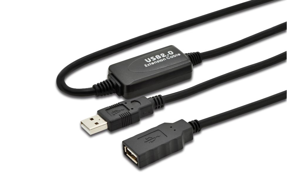 InLine USB 2.0 Active Signal Repeater Cable Type A male / A female, 15m