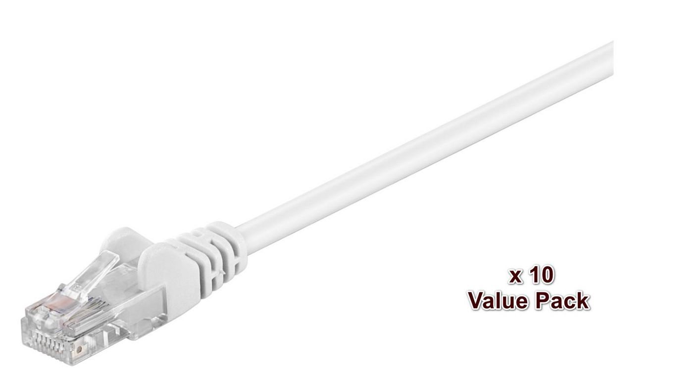 Microconnect V-UTP502WVP networking cable White 2 m Cat5e U/UTP (UTP)
