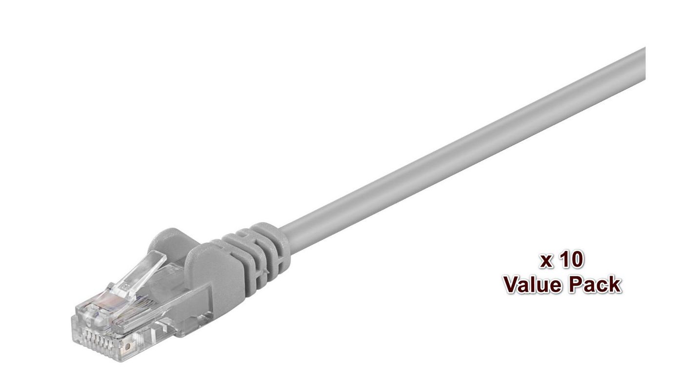 Microconnect V-UTP510VP networking cable Grey 10 m Cat5e U/UTP (UTP)