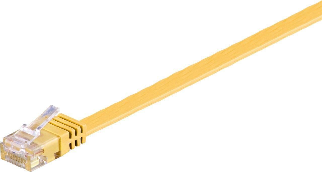 Microconnect V-UTP601Y-FLAT networking cable Yellow 1 m Cat6 U/UTP (UTP)