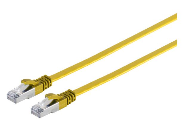 Microconnect V-UTP6A02Y-FLAT networking cable Yellow 2 m Cat6a U/UTP (UTP)