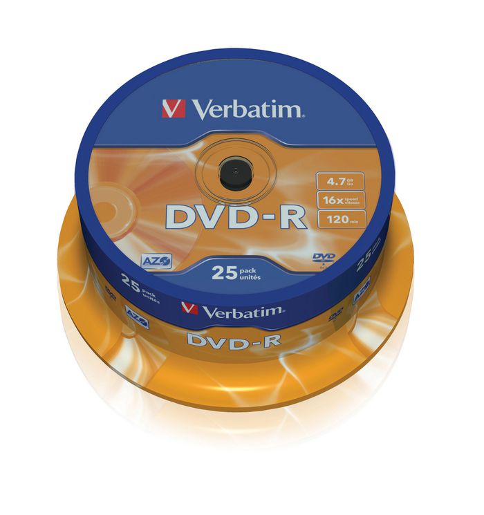Verbatim DVD-R Matt Silver, 25x