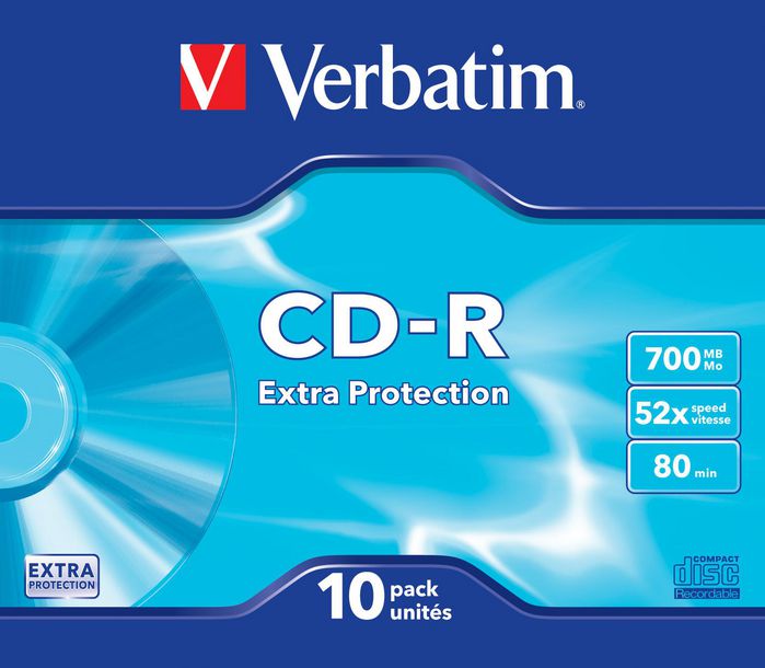 Verbatim CD-R Extra Protection, 700MB, 52x