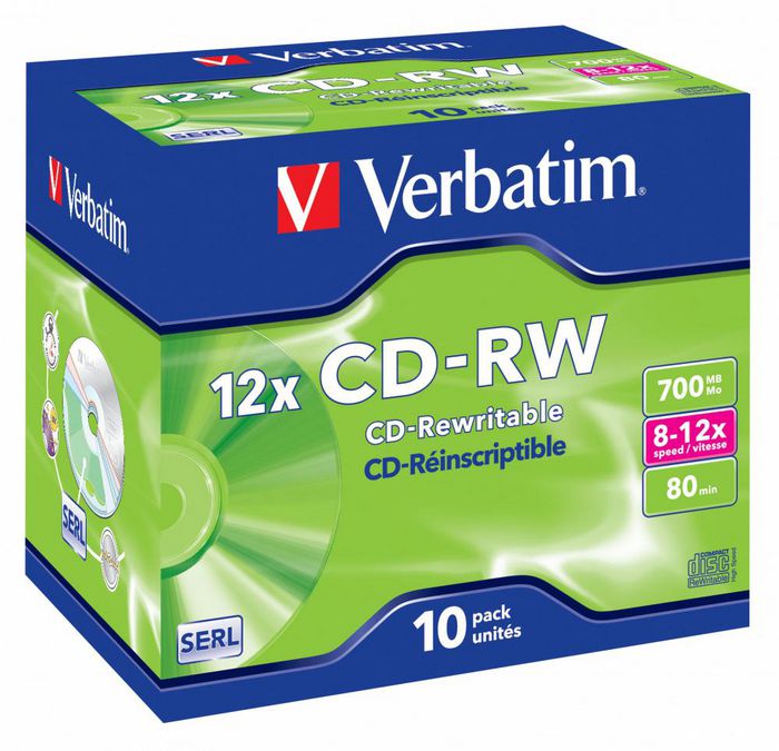 Verbatim CD-RW 12x, 700MB