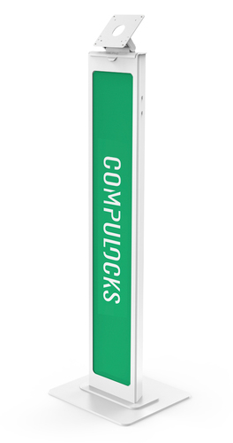 VESA BRANDABLE FLOOR STAND - WHITE
