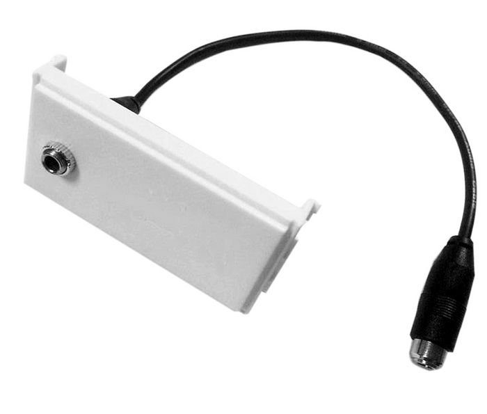 Vivolink White wall plate for installing. It creates easy and quick access to extended inputs/outputs in class rooms and meeting rooms etc.