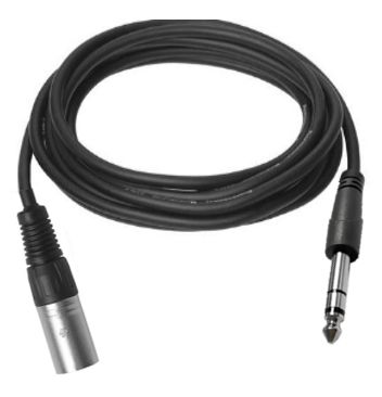 Vivolink XLR M to Stereo Jack 6.35 Cable 2m