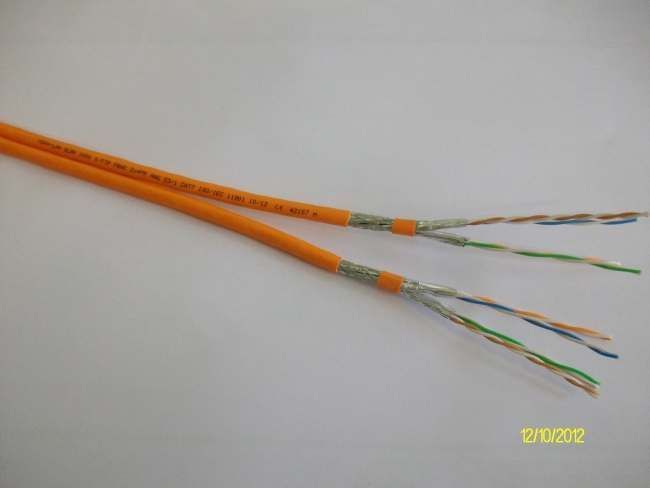 Voka 1000MHz Kabel CAT7 Halo S-STP(S/FTP) SLAN Duplex 50m Ring, Orange, Dca