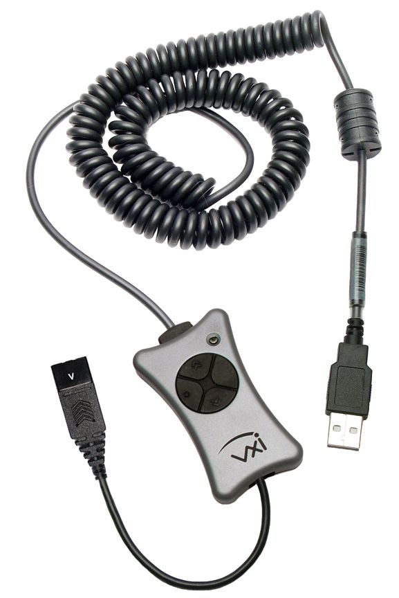VXI Accessories X200-G USB Adapter, QD to USB, DSP, NC, Mute