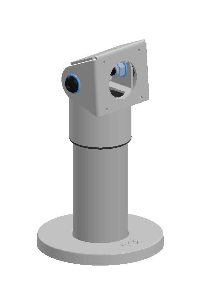 Ergonomic Solutions TabPOS Tablet & mPOS TabTilt on 120mm SP2 pole with rotation slot