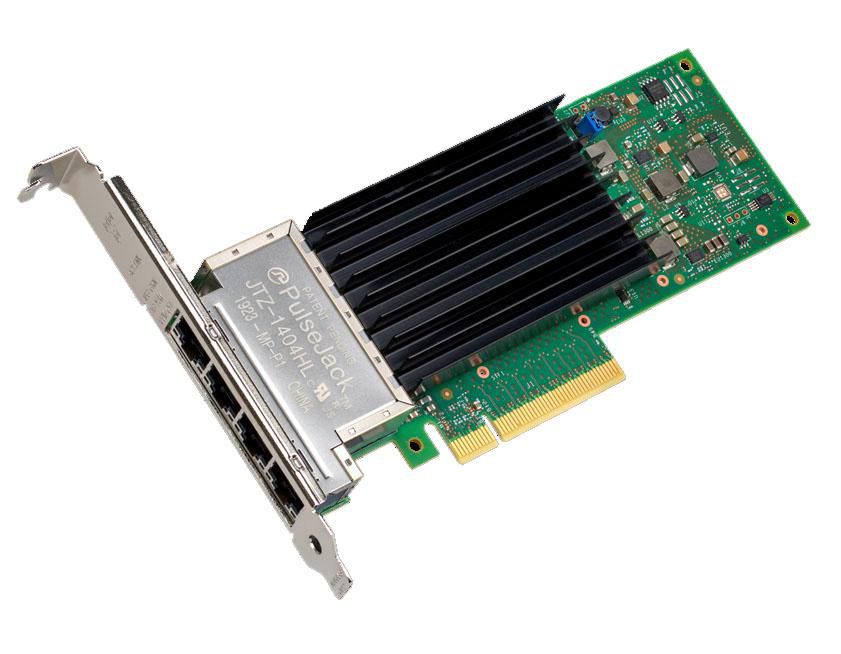 NIC/PCiE up to 10Gb RJ45 x 4 Bulk