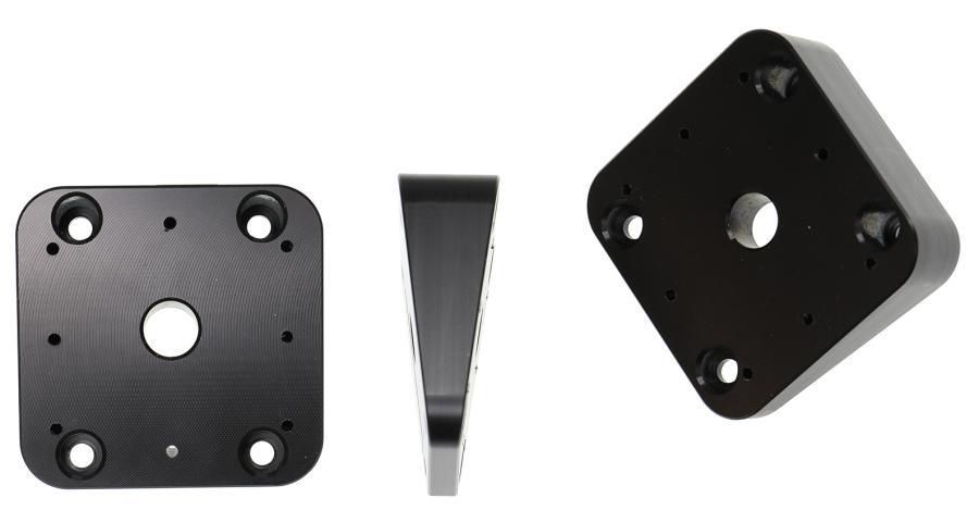 Mounting plate  Angled 15°.