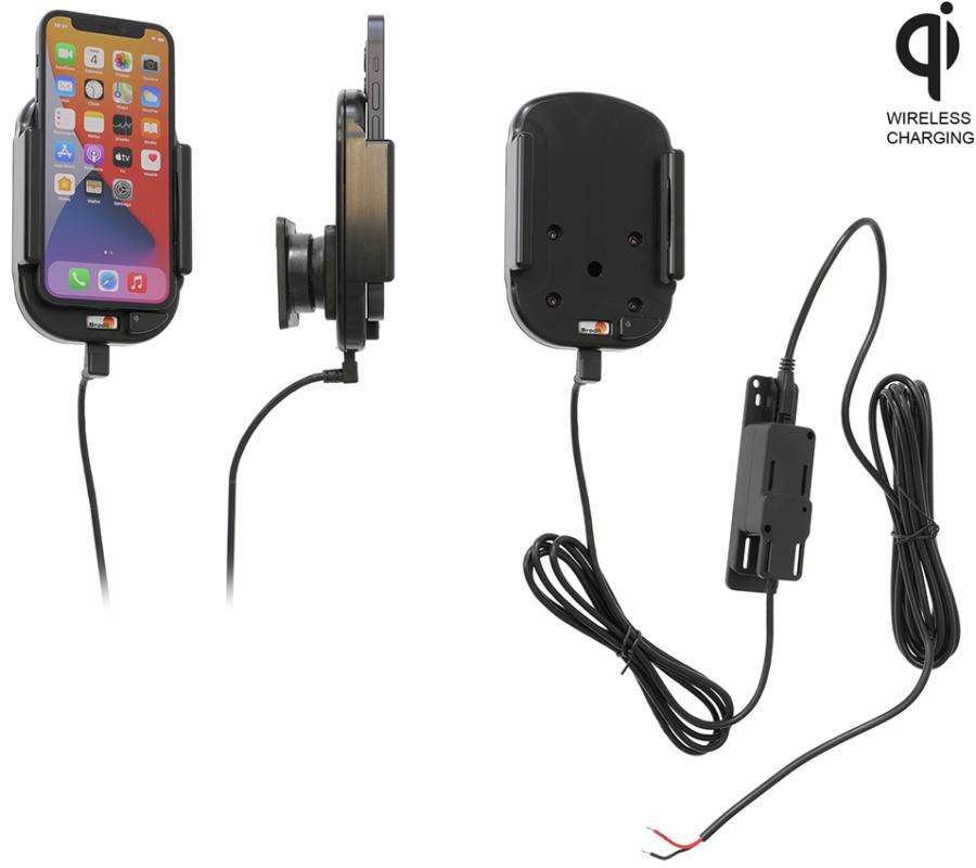 Qi wireless active holder for