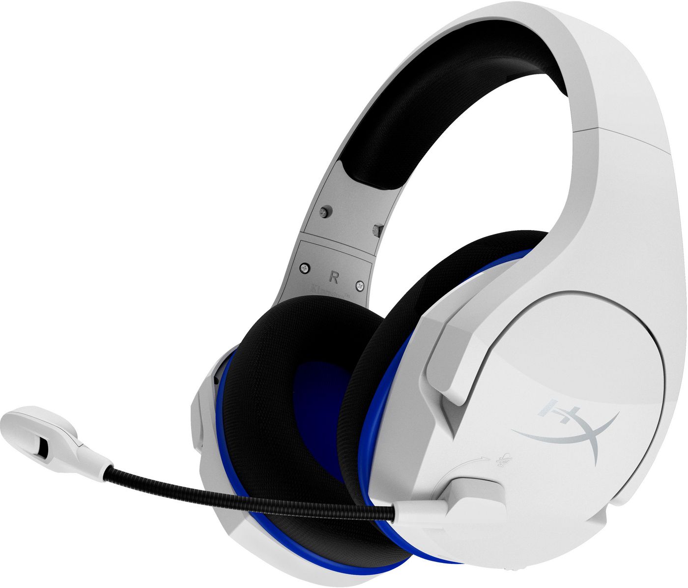 HyperX Cloud Stinger Core - Wireless Gaming Headset (White-Blue) - PS5-PS4