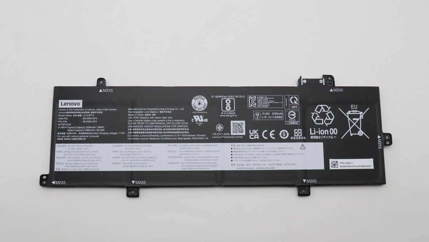 Lenovo 5B10W51872 laptop spare part Battery