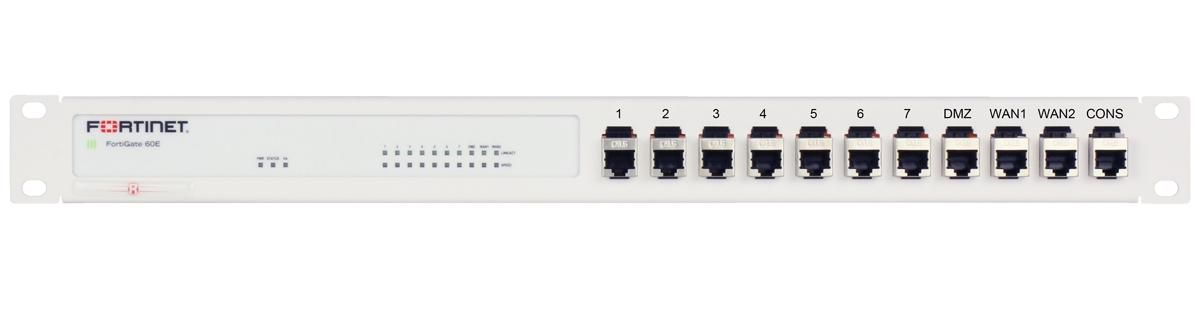 Rackmount.IT Rack Mount Kit for FortiGate 60E / 61E shielded / industrialized
