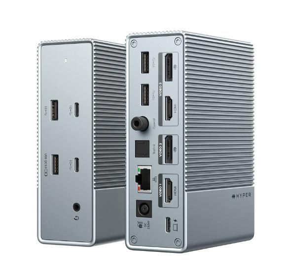 Targus HDG215-EUZ interface hub USB 3.2 Gen 2 (3.1 Gen 2) Type-C Silver