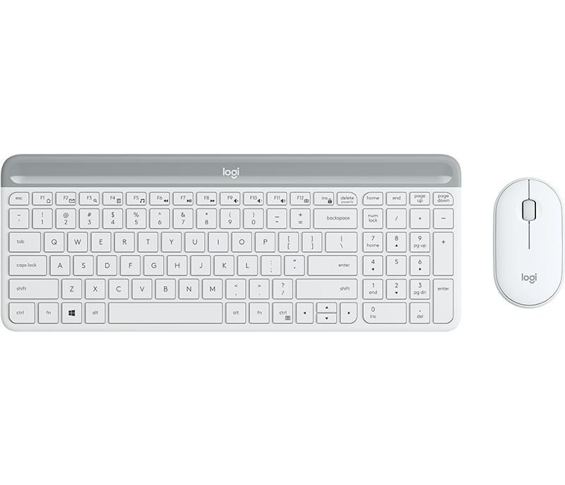 Logitech Slim Wireless Combo MK470 Sæt med mus og tastatur Trådløs US International