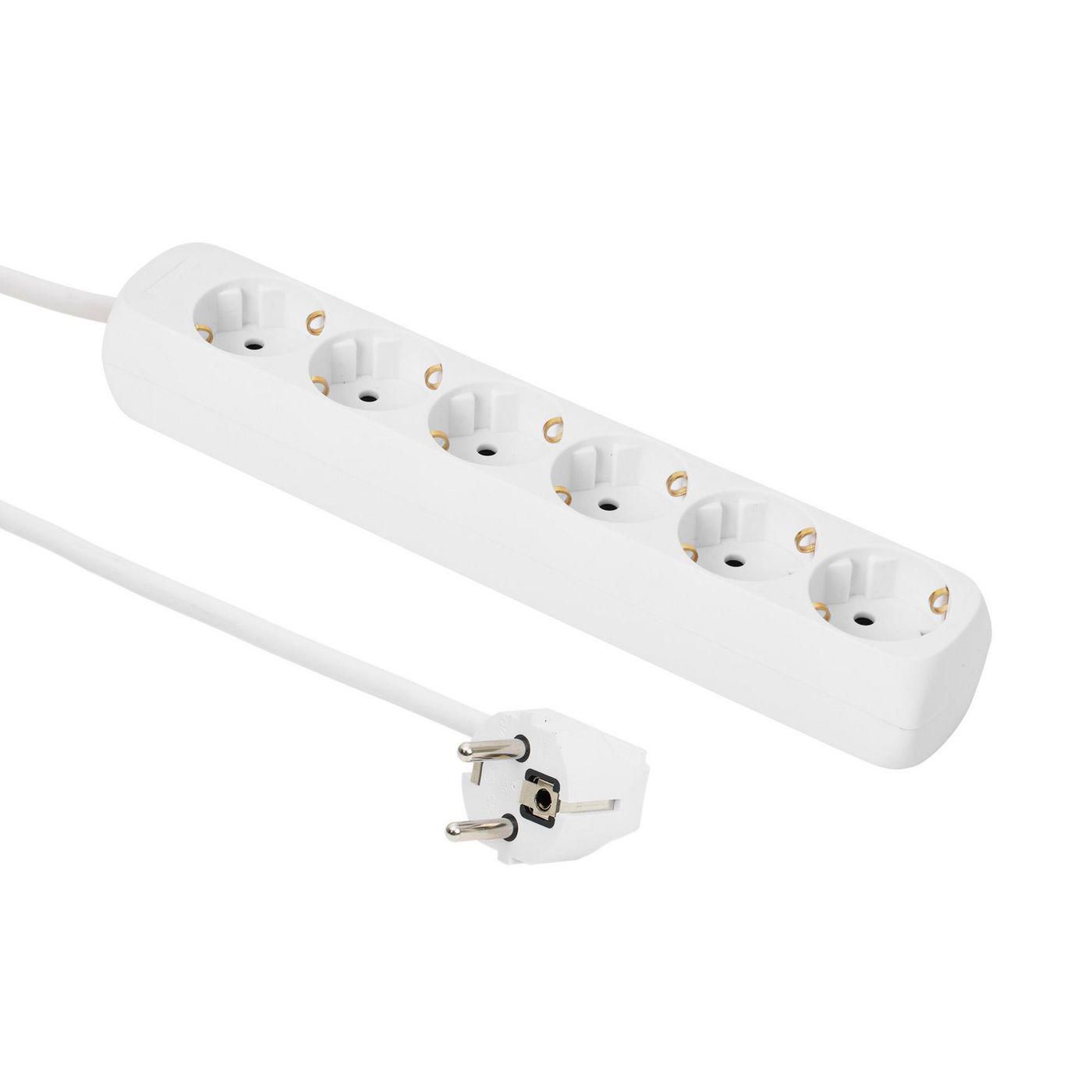 Microconnect GRU0065WA power extension 5 m 6 AC outlet(s) White