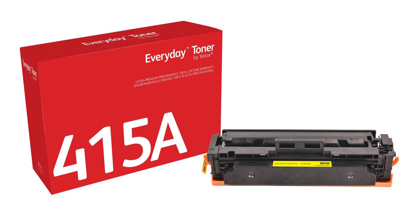 Everyday™ Yellow Toner by Xerox compatible with HP 415A (W2032A), Standard capacity