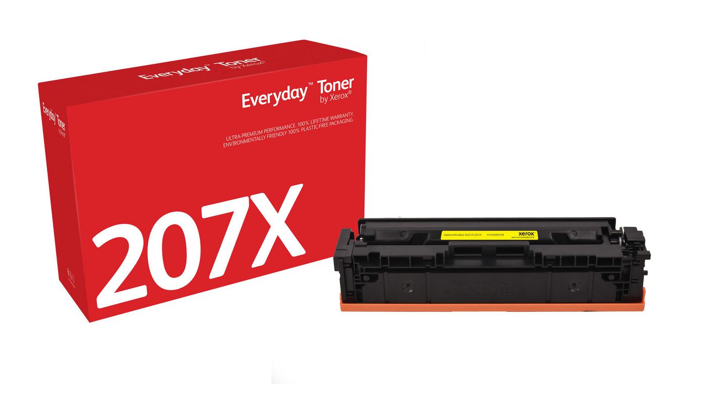 Everyday™ Yellow Toner by Xerox compatible with HP 207X (W2212X), High capacity