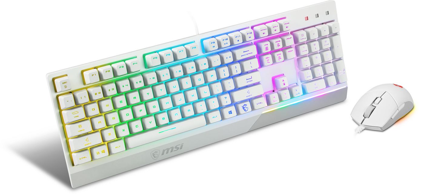 MSI VIGOR GK30 COMBO WHITE keyboard Mouse included Gaming USB