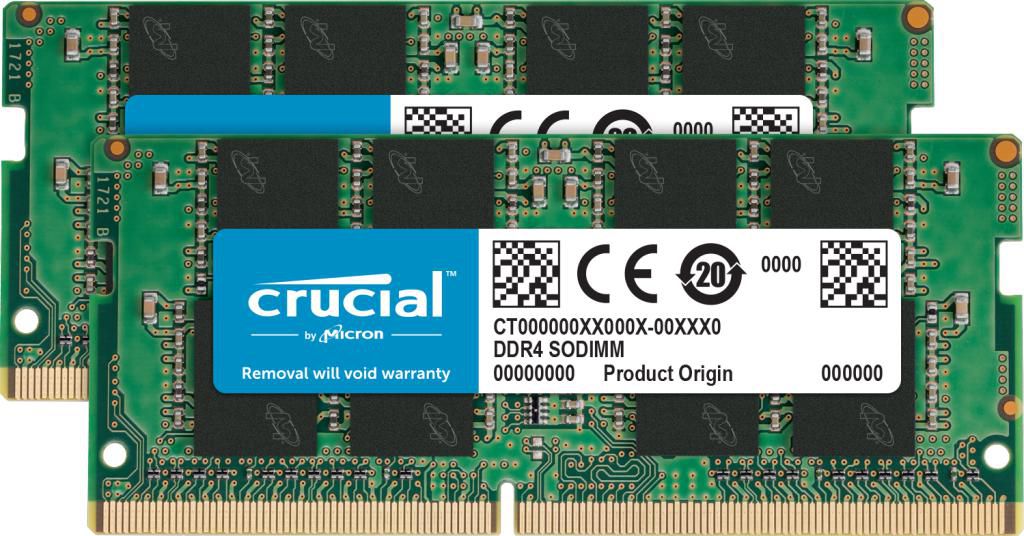 32GB Kit2x16GB DDR4-3200 SODIMM Crucial