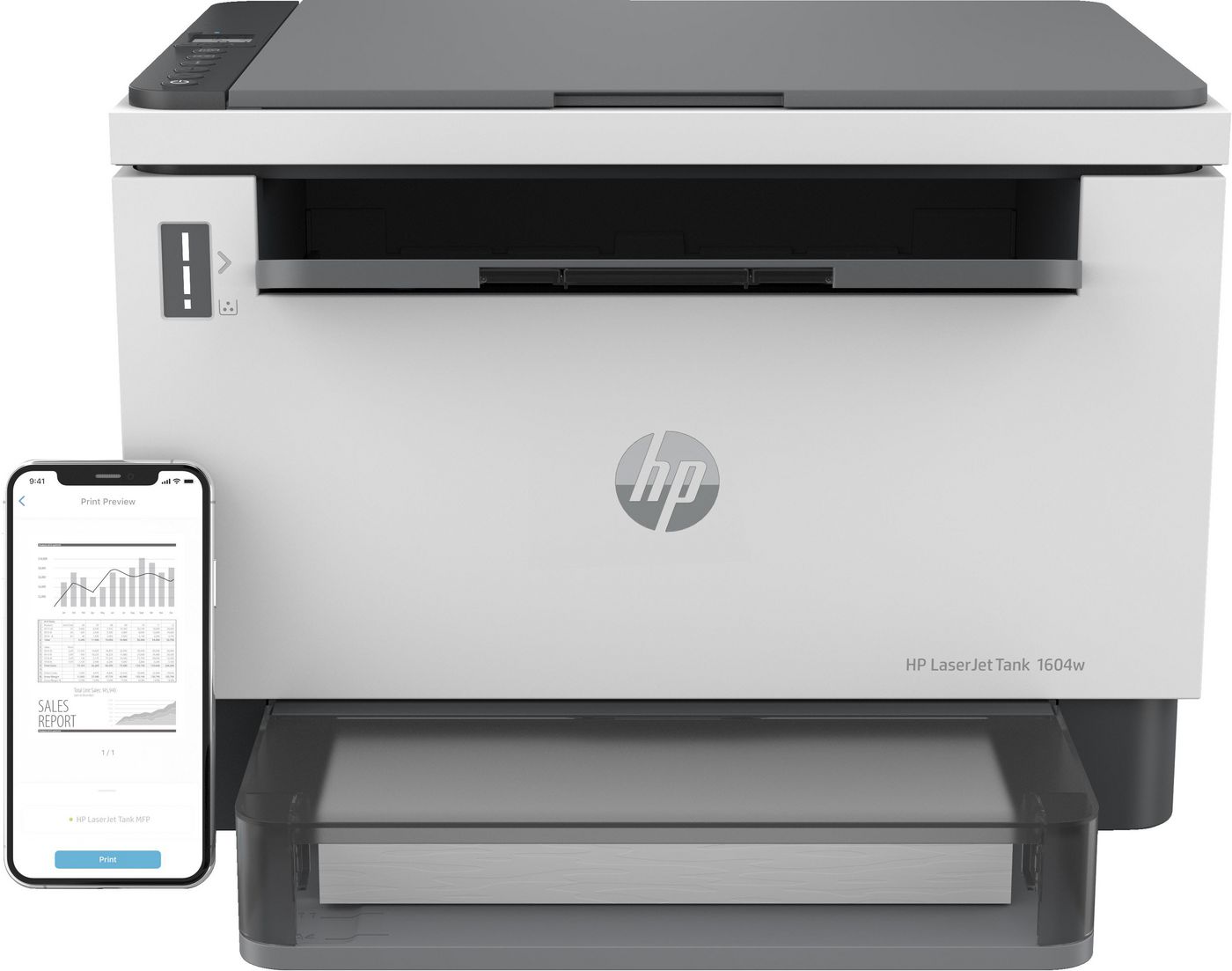HP LaserJet Tank MFP 1604w Printer Laser A4 600 x 600 DPI 22 ppm Wi-Fi