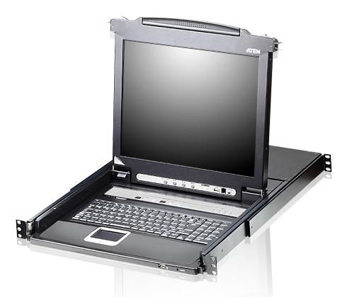 ATEN 8-Port 17" LCD KVM Switch (USB - PS/2 VGA) with USB Peripheral port