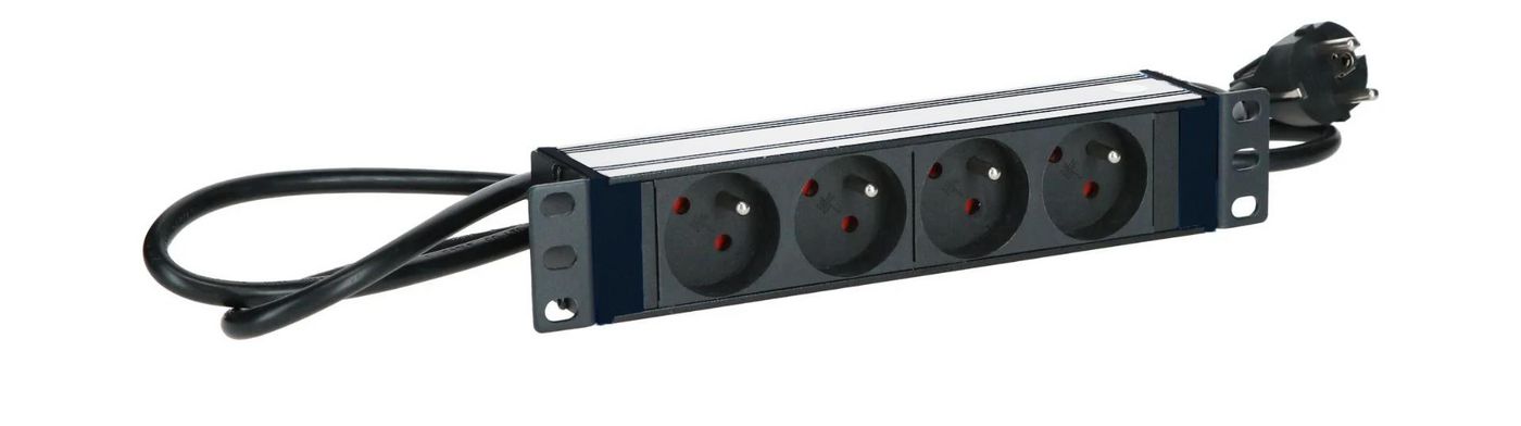 POWER STRIP 10" -  4WAY -