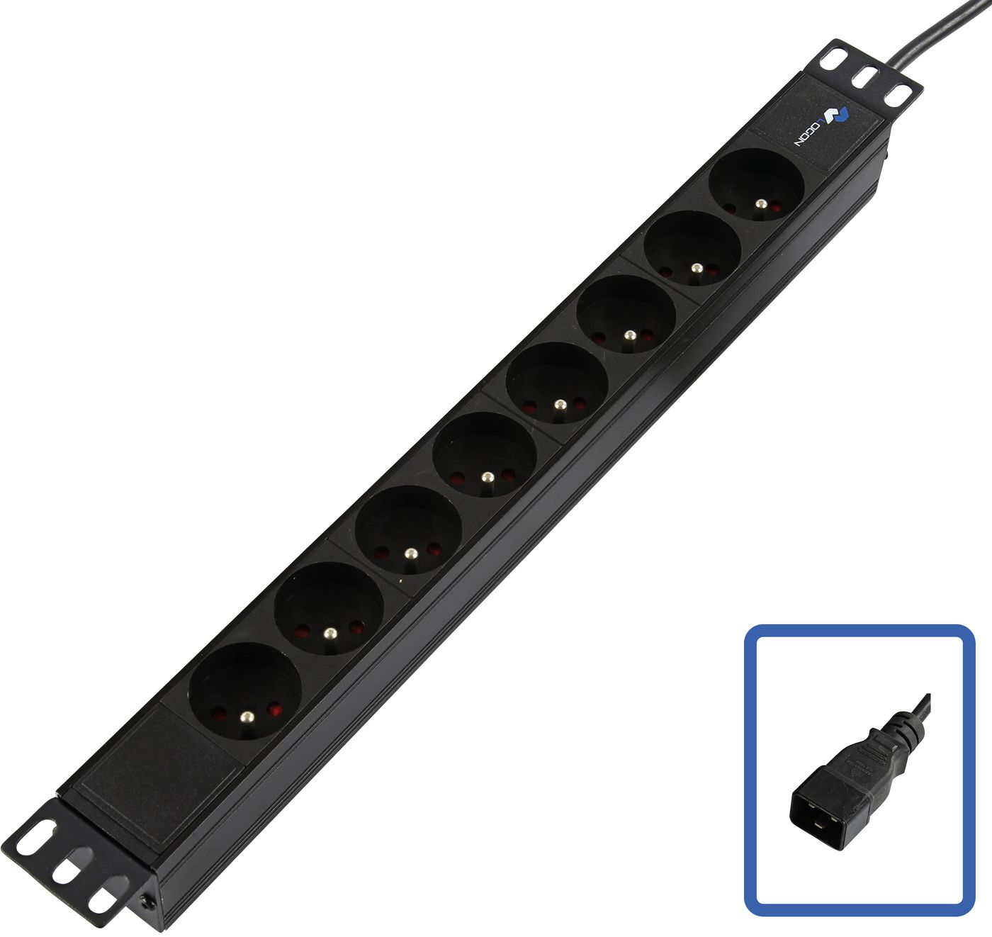 POWER STRIP 19" C20 - 8 WAY