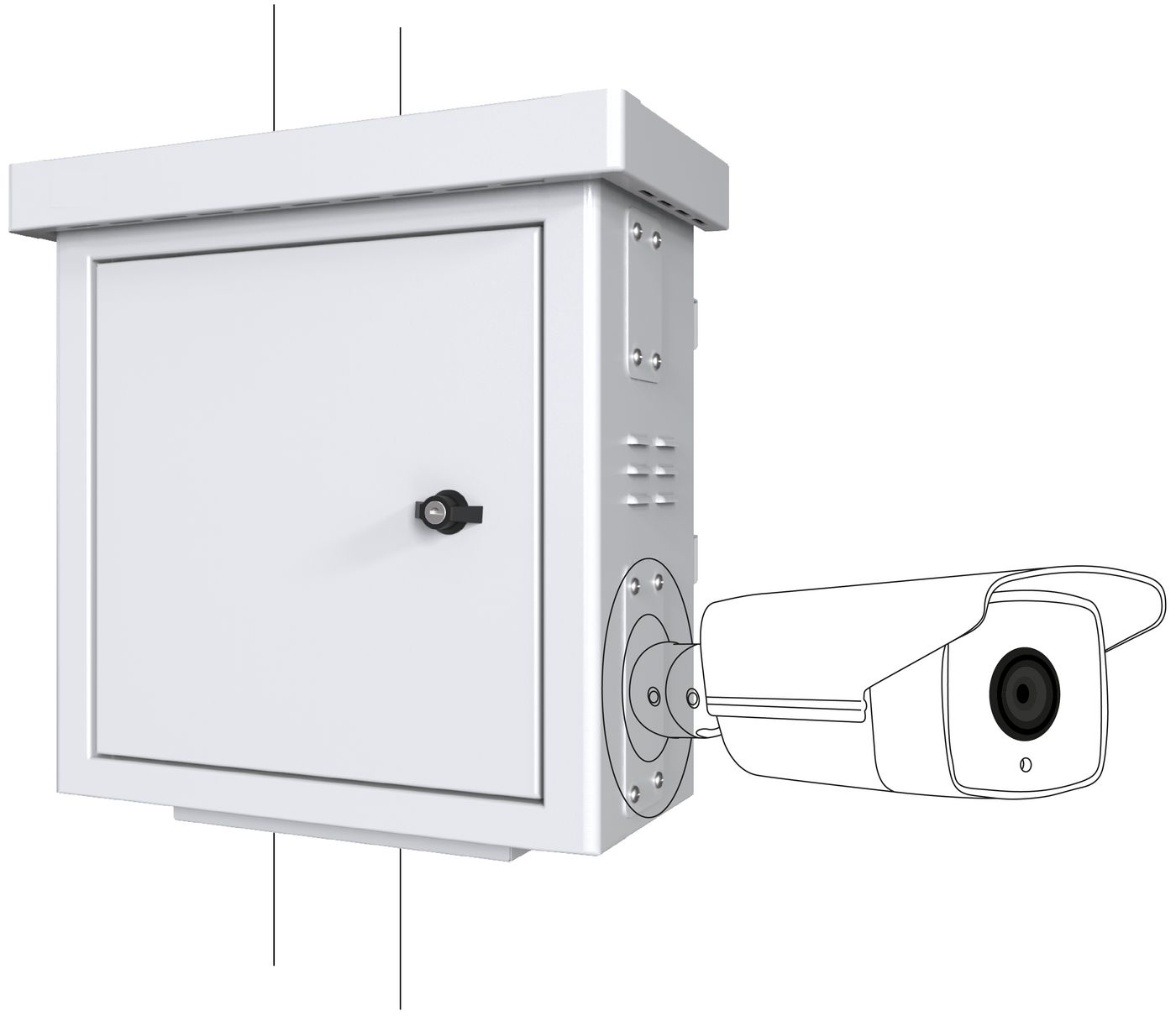 Lanview RCCTV001 rack cabinet 0U White