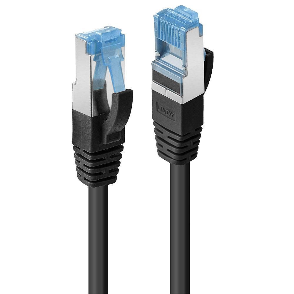 Lindy 47176 networking cable Black 0.5 m Cat6a S/FTP (S-STP)