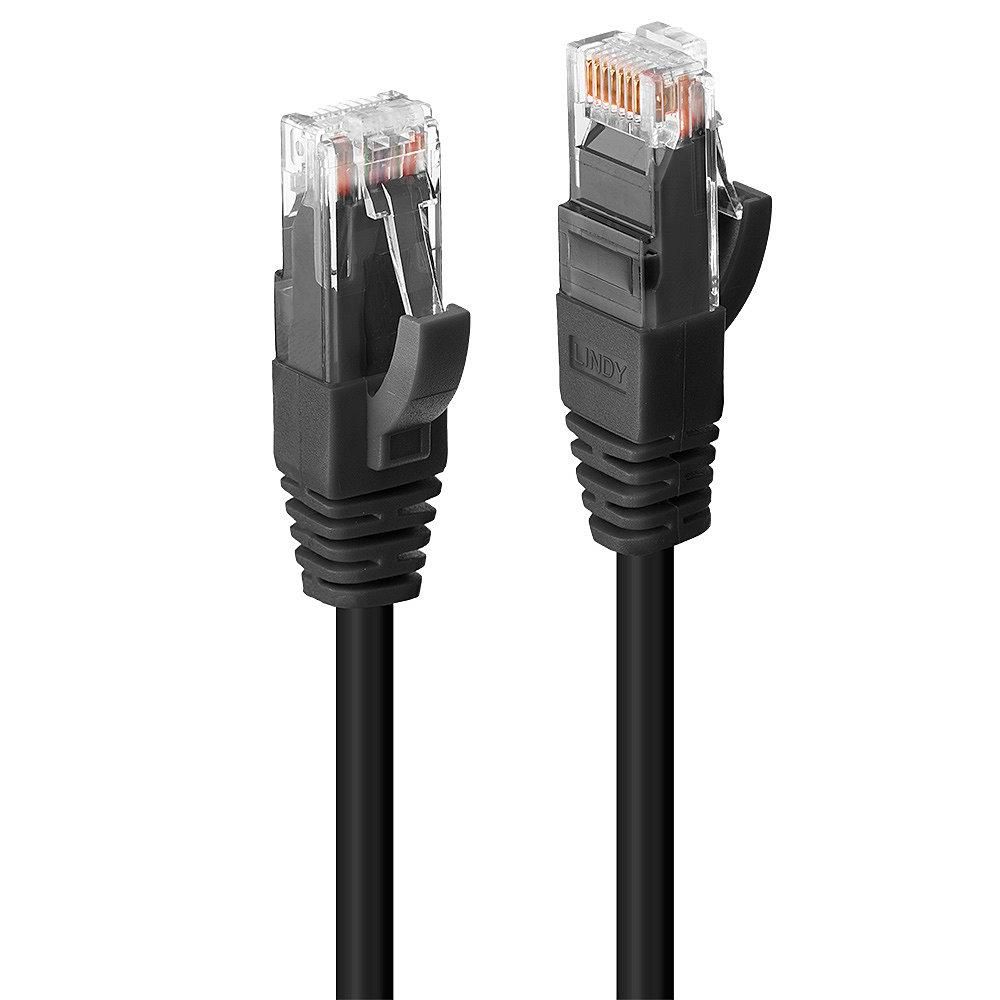Lindy 45434 networking cable Black 3 m Cat6 U/UTP (UTP)