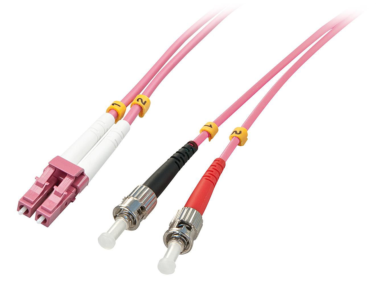 Lindy 46350 InfiniBand/fibre optic cable 1 m LC ST Pink