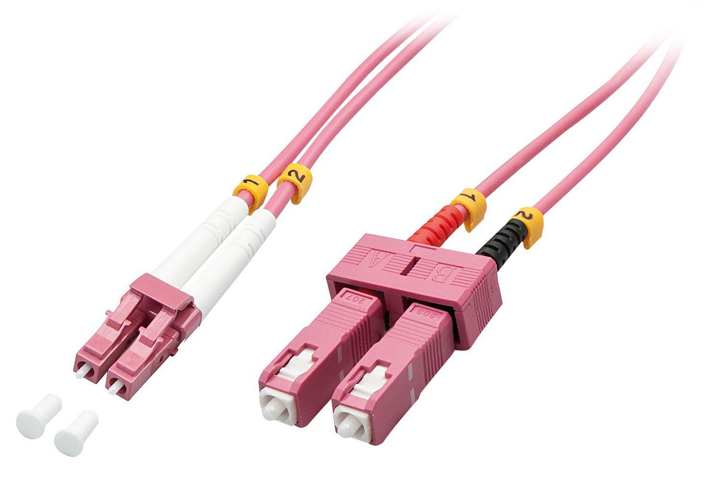 Lindy 46365 InfiniBand/fibre optic cable 15 m LC SC Pink