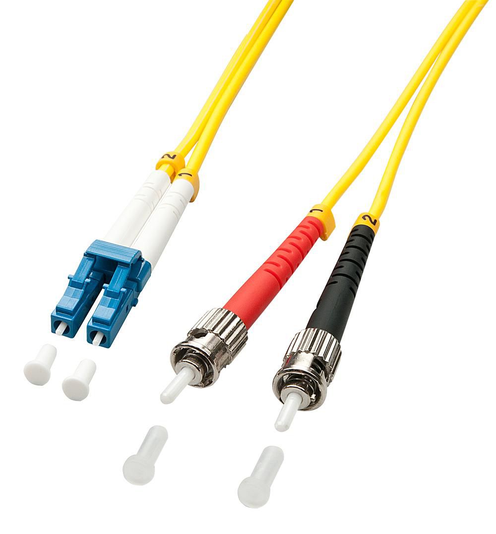 Lindy 2m LC/ST InfiniBand/fibre optic cable Multicolour, Yellow